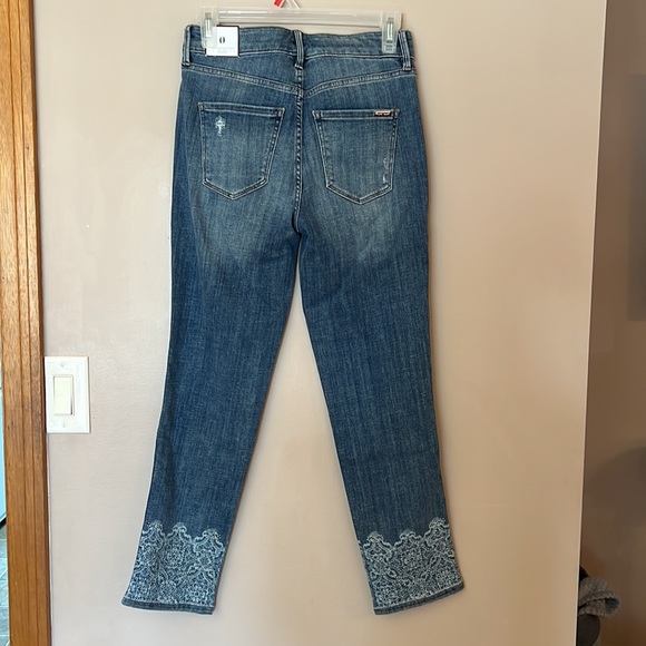 White House Black Market Size 0 Straight Jeans - Picture 2 of 6